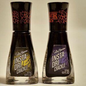 STRANGER THINGS X Sally Hansen Nail Polish x 2 MISSING NETHER BNIP